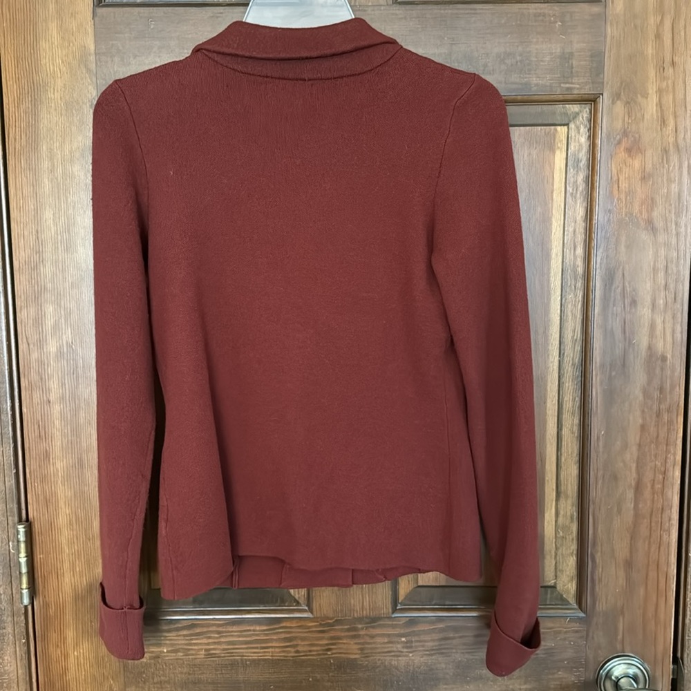 Adrienne Vittadini Rust Colored Button Cardigan S… - image 5